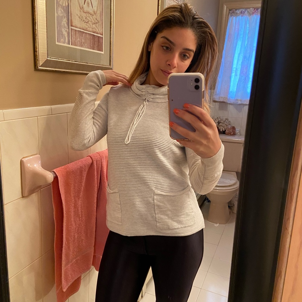 Grey turtle neck sweater